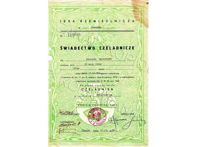 Świadectwo Czeladnicze